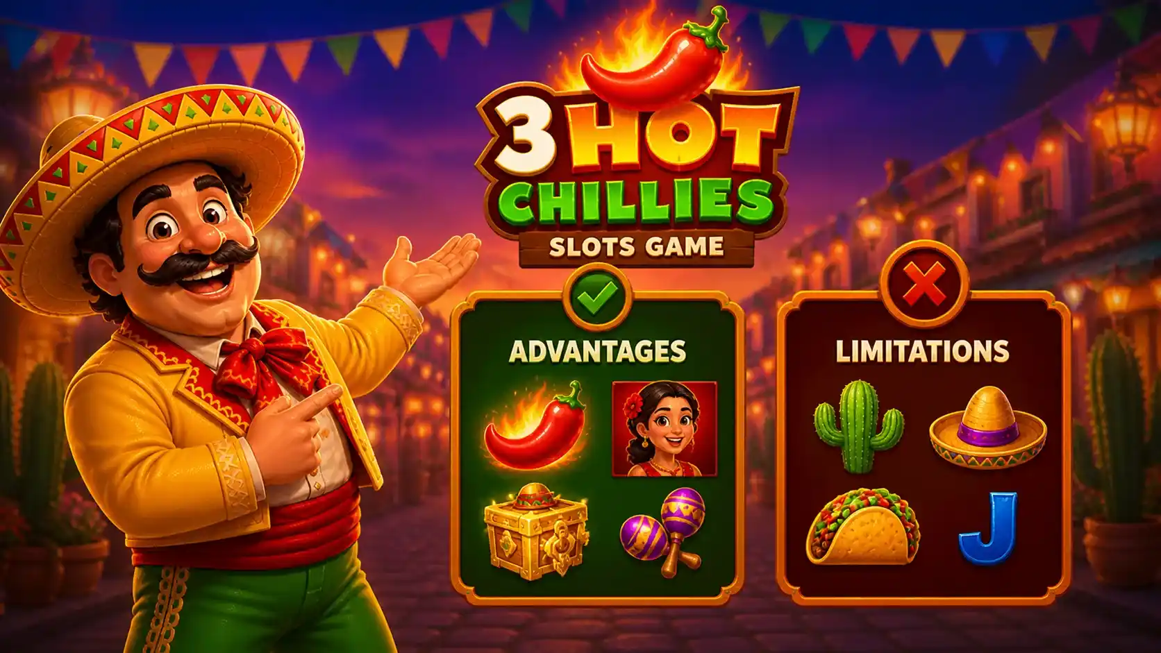 Advantages and Limitations of 3 Hot Chillies