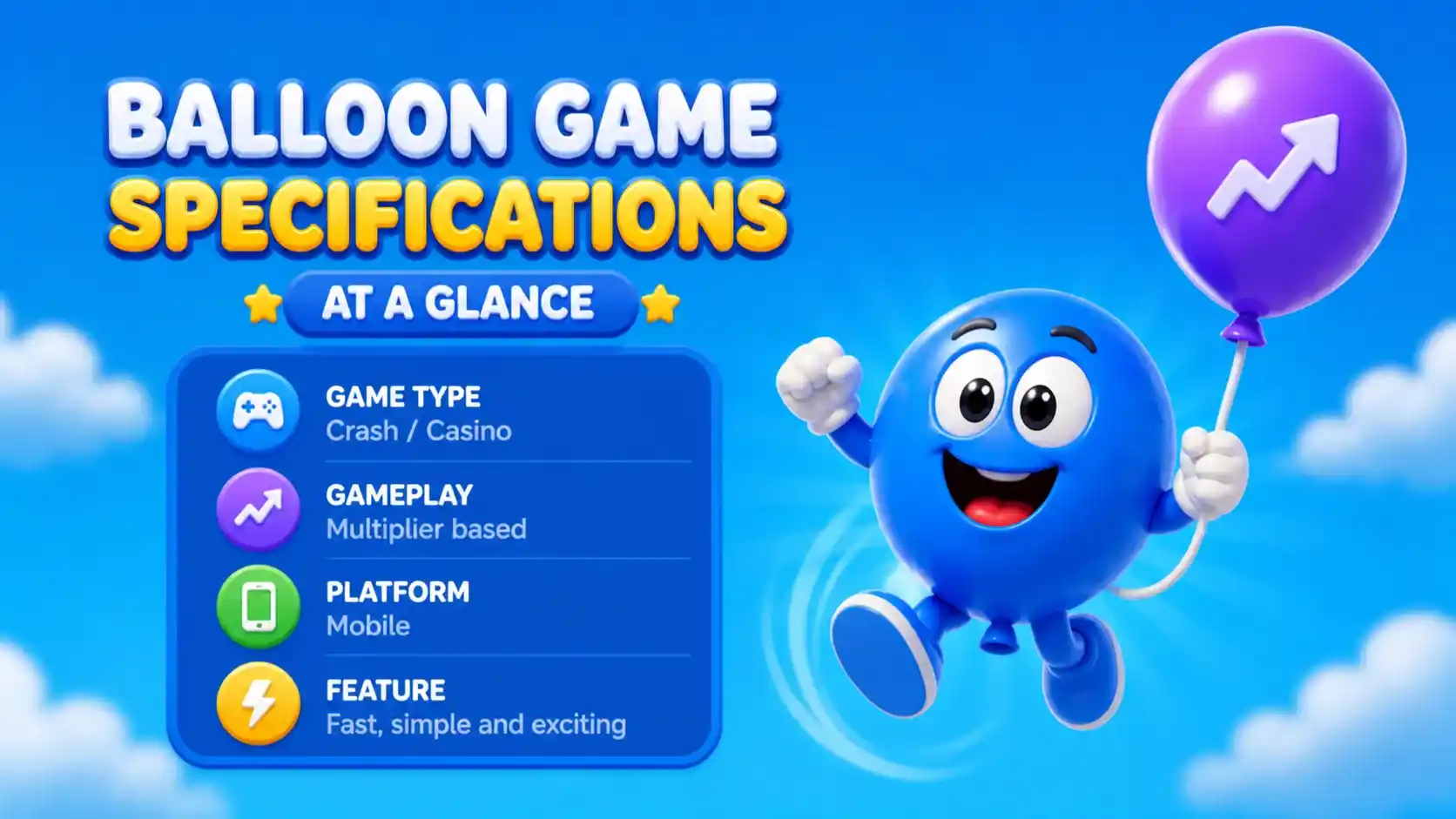 Balloon Game Specifications at a Glance