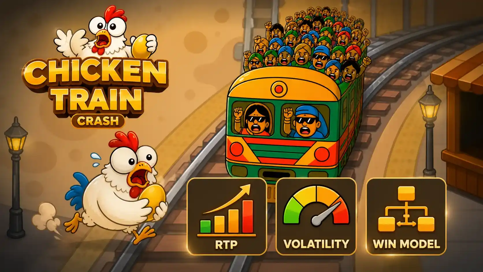 Chicken Train RTP, Volatility and Win Model