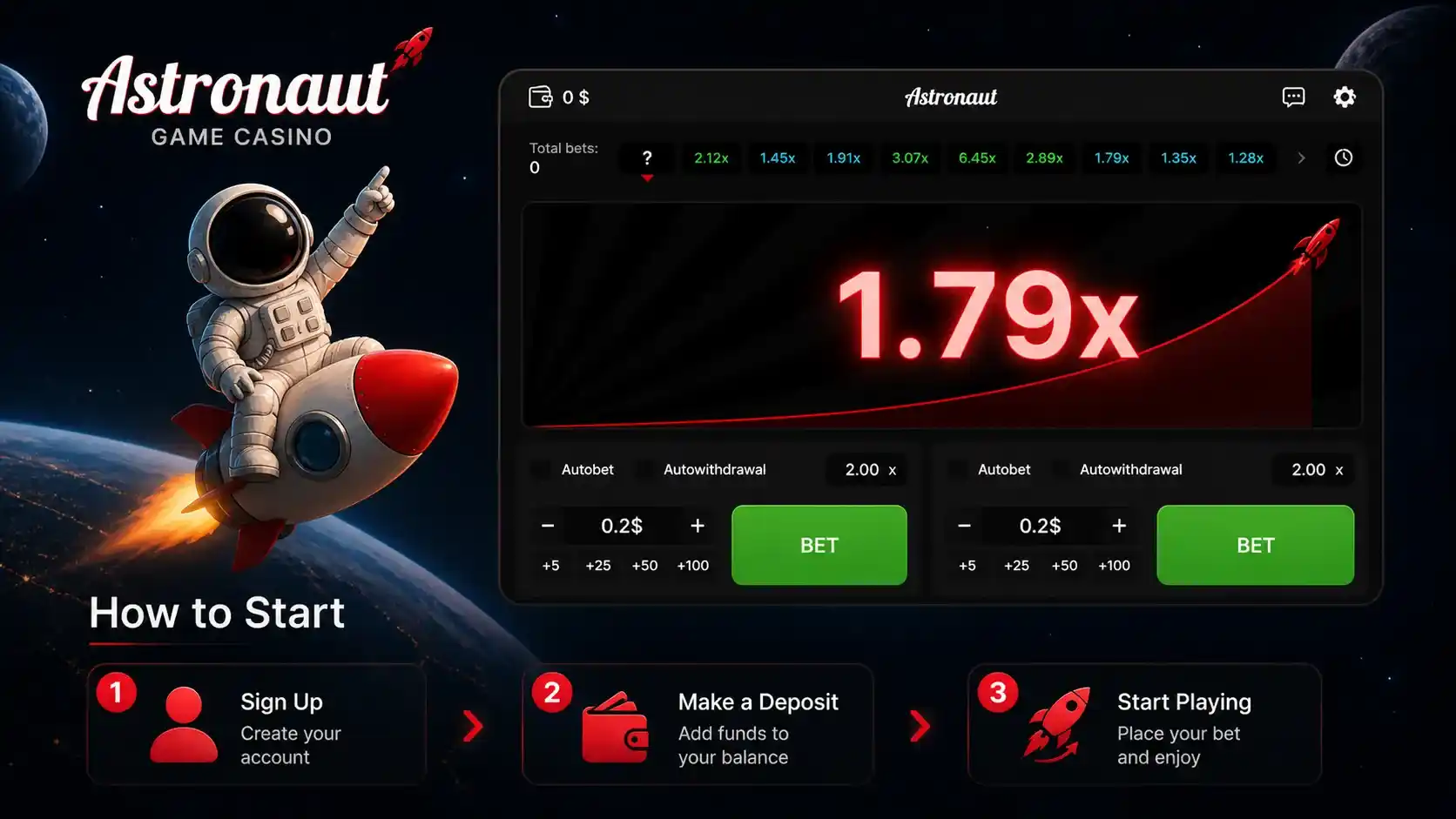 How to Start Playing Astronaut at a Casino