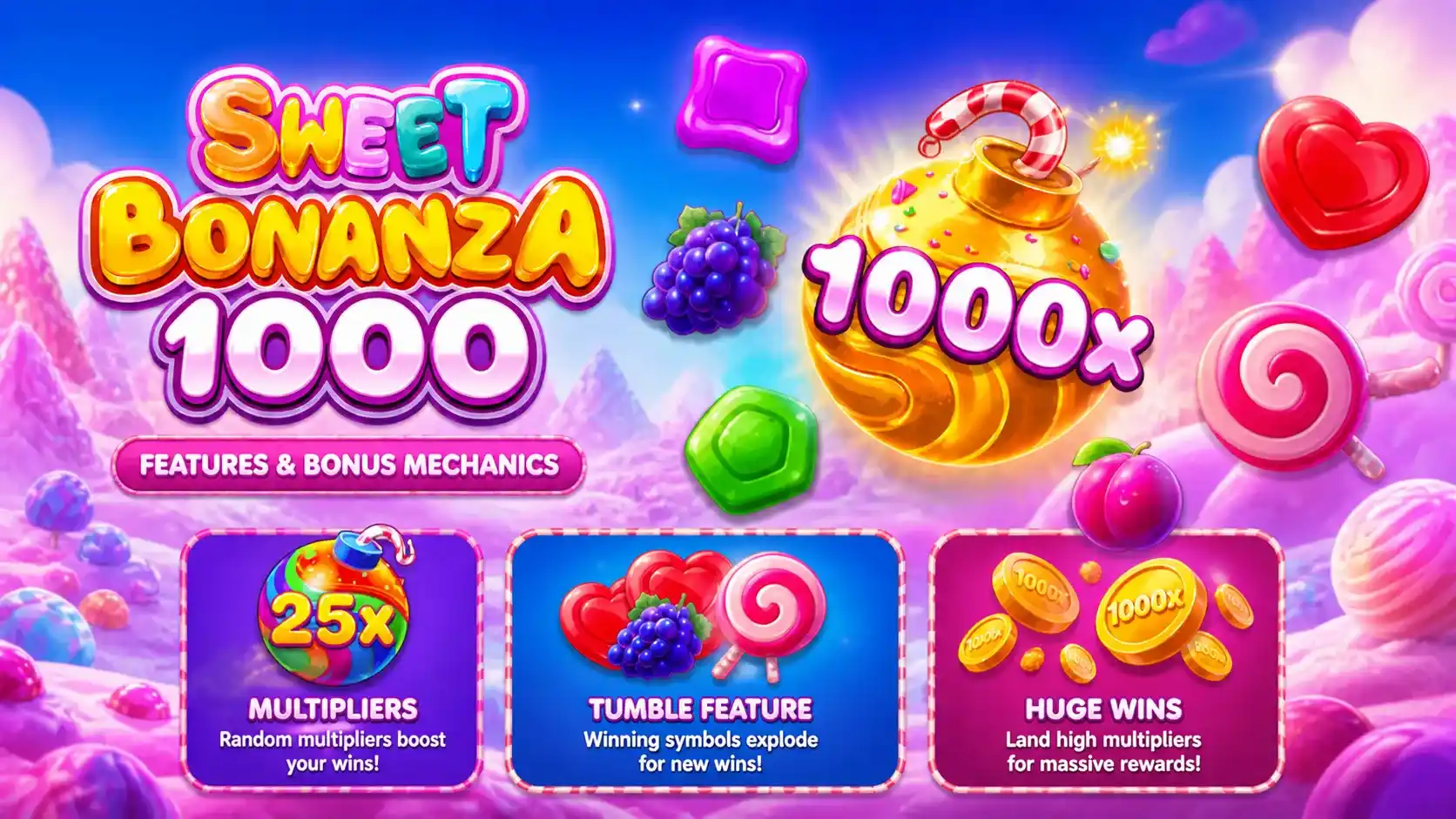 Sweet Bonanza 1000 Features and Bonus Mechanics